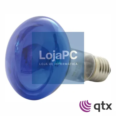 Lâmpada R80 E27 60W 230V Azul QTX