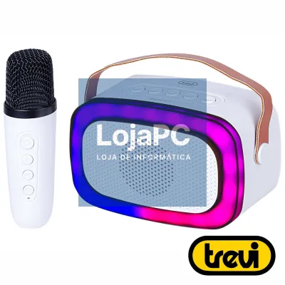 Coluna Bluetooth Portátil C/ Micros AUX/USB/SD/BT TREVI