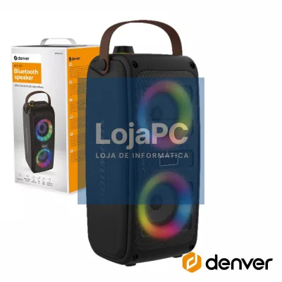 Coluna Bluetooth Portátil 2x5W AUX/USB/SD/MIC DENVER