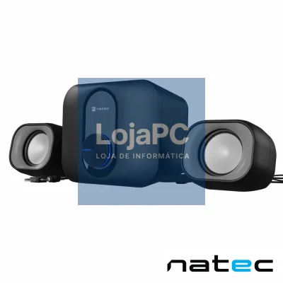 Conjunto 2 Colunas PC 2.1 6W Jack + Subwoofer 5W NATEC