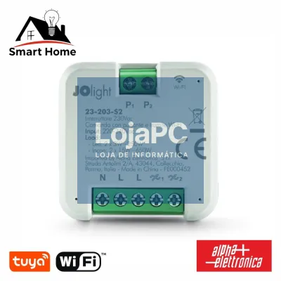 Módulo Automação Interruptor WiFi 2 Canais Tuya ALPHA