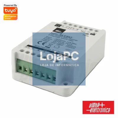 Controlador P/ Fita LED RGBW 12/24V WiFi 4 Canais Tuya ALPHA