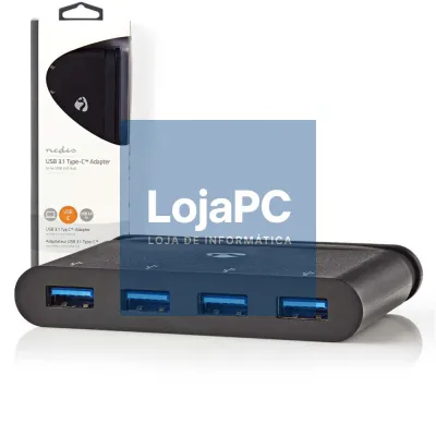 Hub USB-C c/ 4 Portas USB 3.0 NEDIS