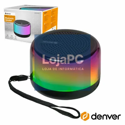 Coluna Bluetooth Portátil 30W RGB/Micro SD/TWS DENVER