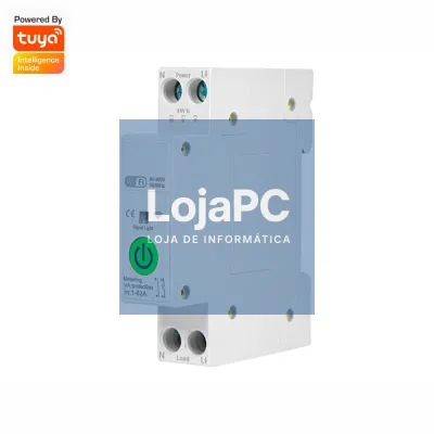 Relé De Comutação Smart P/ Calha DIN 63A WIFI TUYA