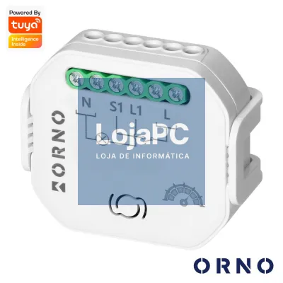 Módulo Relé 1 Canal Dimável 2300W 10A WiFi+BT Tuya ORNO