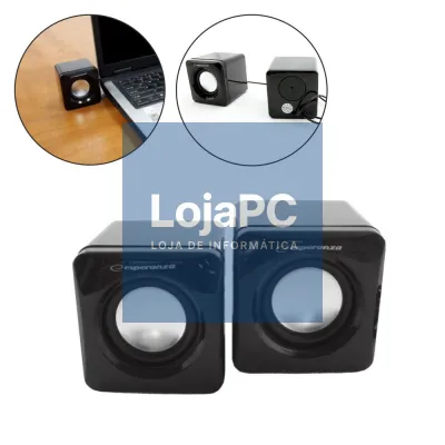 CONJUNTO 2 COLUNAS PC 2.0 2X3W USB