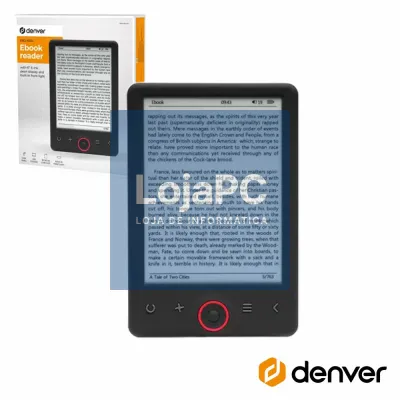 Leitor E-book 6" 4GB DENVER