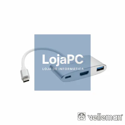 Hub USB-C P/ USB-A / HDMI / USB-C VELLEMAN