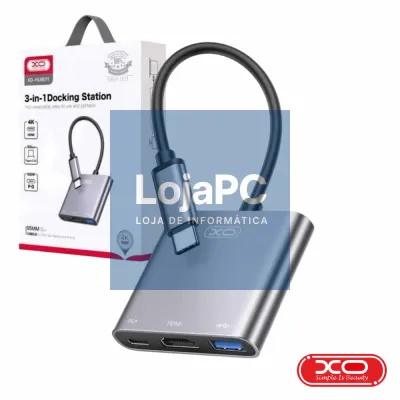 Hub USB-C P/ USB-A 3.0 + HDMI + USB-C PD XO