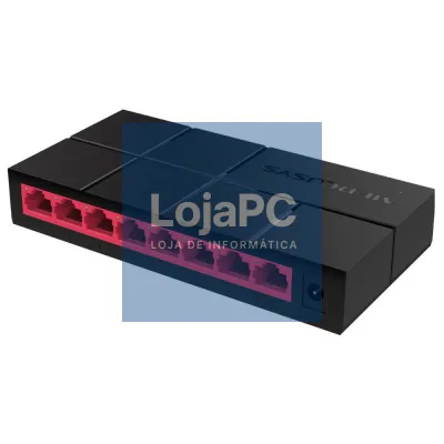Switch De Rede Ethernet 8 Portas RJ45
