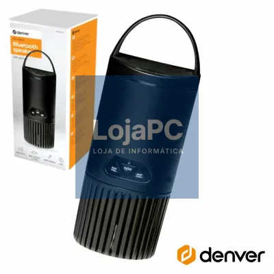COLUNA BLUETOOTH PORTÁTIL PRETO DENVER