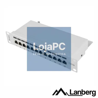 Patch Panel 12 Portas RJ45 CAT5E 1U 10" LANBERG