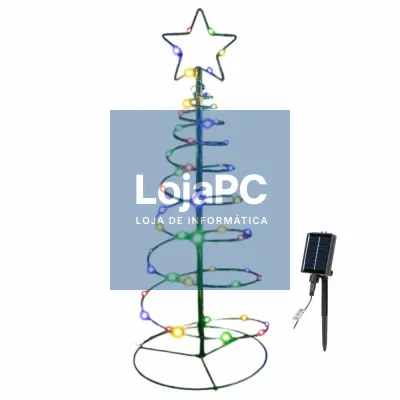 Decoração de Natal LED Árvore RGBY IP65 Painel Solar 1m