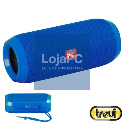 Coluna Bluetooth Portátil 2x 5W Azul TREVI