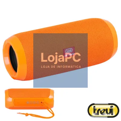 Coluna Bluetooth Portátil 2x 5W Laranja TREVI