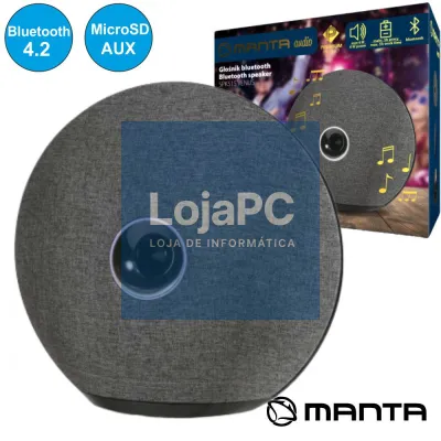 COLUNA BLUETOOTH PORTÁTIL USB/SD/AUX/BAT PREMIUM MANTA