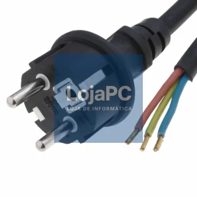 Cabo Alimentação Schuko Macho H07RN-F 3G1.0 5m