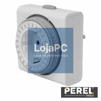 TEMPORIZADOR ANALÓGICO COMPACTO AJUSTÁVEL 24H PEREL
