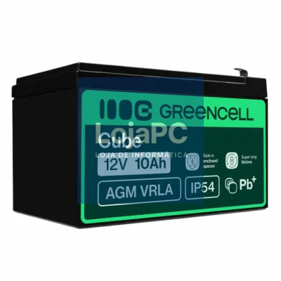 Bateria Chumbo Gel AGM 12V 10A GREEN CELL