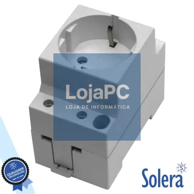 TOMADA ELÉCTRICA P/ CALHA DIN SOLERA