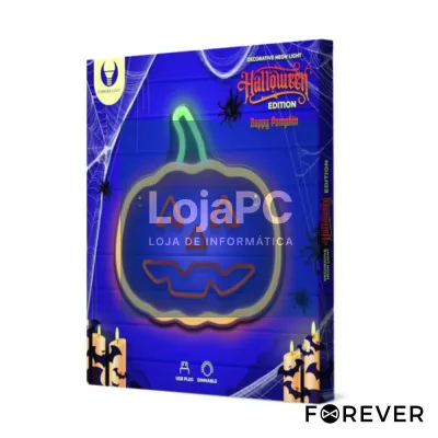 Luz LED Neon Em Forma de Abobora Sorridente HALLOWEEN