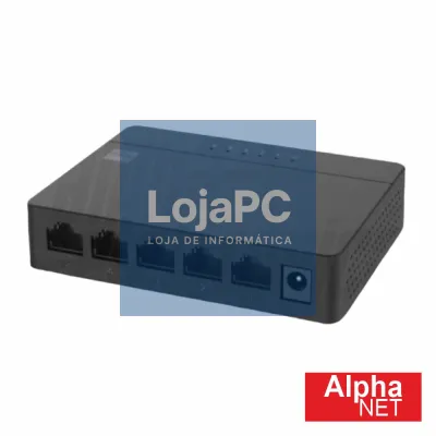Switch De Rede Ethernet 5 Portas Gigabit RJ45 ALPHA