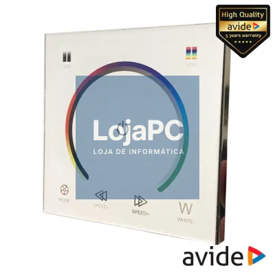 Interruptor de Parede Tátil P/ Fita LEDS RGB 12V 12A AVIDE