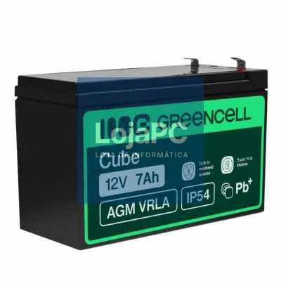 Bateria Chumbo Gel AGM 12V 7A GREEN CELL