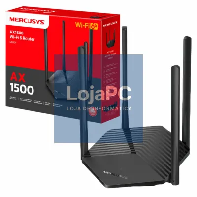 Router Wifi 6 Dual-Band 802.11ax 1501Mbps 3 Portas