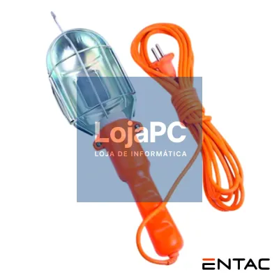 Lanterna Trabalho E27 60W 5m ENTAC