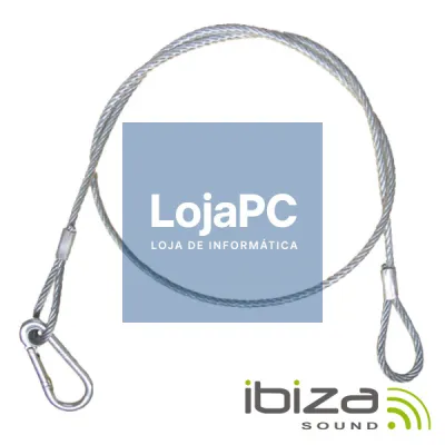 CABO DE SEGURANÇA AÇO C/ MOSQUETÃO Ø2MM 87CM IBIZA