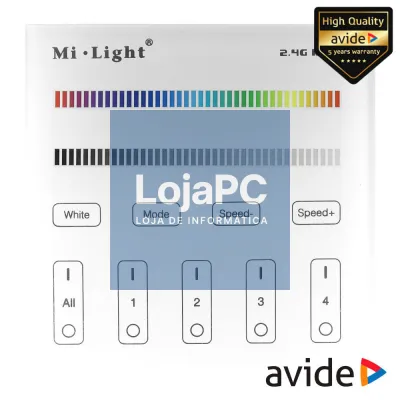 Interruptor de Parede Tátil P/ Fita LEDS 12V RGBW AVIDE