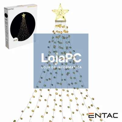 Luzes de Natal 300 LED Cortina Árvore Natal 10x2.9m ENTAC
