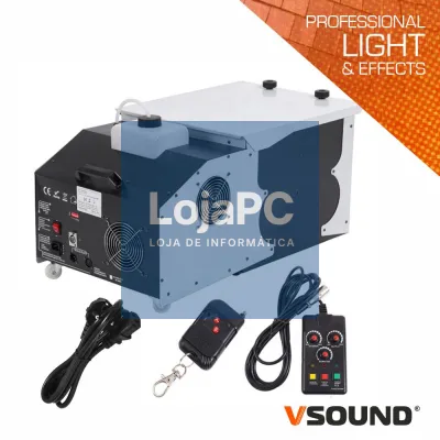 Máquina de Fumos Low Fog 3000W DMX E Comando VSOUND