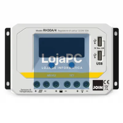 REGULADOR PAINEL FOTOVOLTÁICO 30A C/ 2XUSB 12-24V JOIN