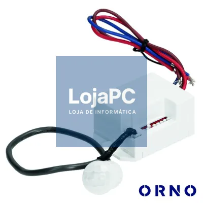 Detector De Movimentos Pir P/ Encastrar Branco ORNO