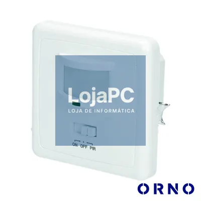 Detetor de Movimentos PIR P/ Encastrar Branco ORNO