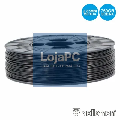 ROLO DE FILAMENTO P/ IMPRESSÃO 3D 2.85MM 750G PRETO