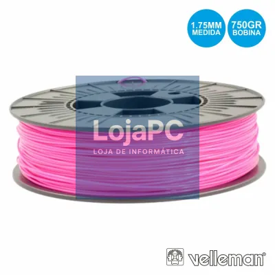 ROLO DE FILAMENTO P/ IMPRESSÃO 3D 1.75MM 750G ROSA