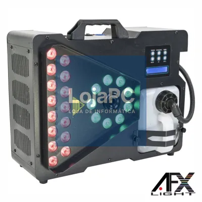 Máquina de Fumos 1800W 24 LEDS 8W RGBW C/ Comando AFX