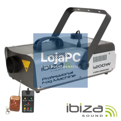 MÁQUINA DE FUMOS 1200W CONTROLADOR/COMANDO DMX IBIZA