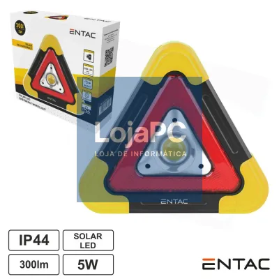 Luz Emergência LED Solar 5W 300lm IP44 ENTAC