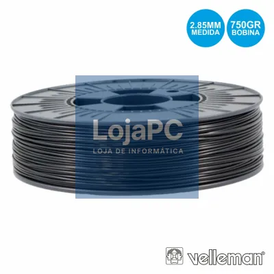 ROLO DE FILAMENTO P/ IMPRESSÃO 3D 2.85MM 750G PRETO