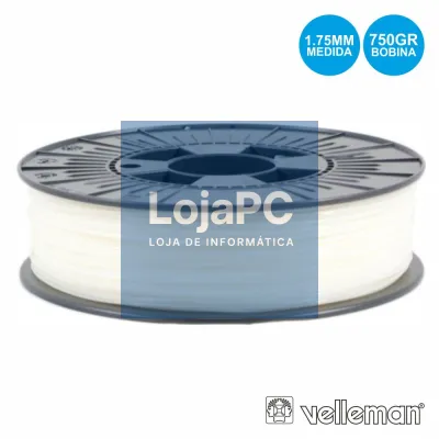 ROLO DE FILAMENTO P/ IMPRESSÃO 3D 1.75MM 750G NATURAL