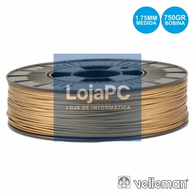 ROLO DE FILAMENTO P/ IMPRESSÃO 3D 1.75MM 750G BRONZE