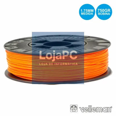 ROLO DE FILAMENTO P/ IMPRESSÃO 3D 1.75MM 750G LARANJA