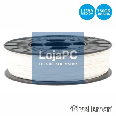 ROLO DE FILAMENTO P/ IMPRESSÃO 3D 1.75MM 750G BRANCO