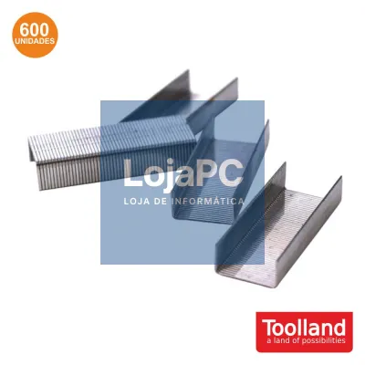 CONJUNTO DE 600 AGRAFOS 6-8-10MM TOOLLAND