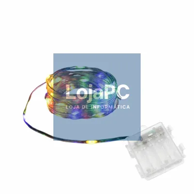 Luzes de Natal 100 LED RGB 4xAA 10m IP44